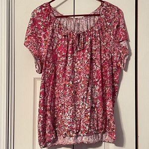 St. John’s Bay Pink Floral Top